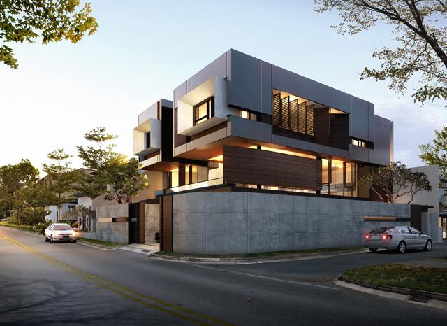 Twin Stacked House